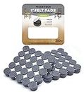 Slipstick Premium Wool Blended Felt Furniture Pads / Chair Floor Protectors (1 Inch Round) Includes 200 Grey Felt Chair Leg Pads with Super Bond Self-Stick Adhesive, Gray