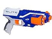 NERF - Elite - Disruptor Blaster - Slam-fire action - 6-dart rotating drum - 6 official Nerf Elite Darts - Outdoor Games and Toys for Kids - Boys and Girls - Ages 8+