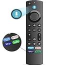 New L5B83G Replacement Voice Remote, for Amazon Fire Smart TVs Stick (2nd Gen, 3rd Gen, Lite, Bundle), for Amazon Fire TVs Cube (1st Gen & 2nd Gen), for Amazon Fire TVs (with 2 Bateries
