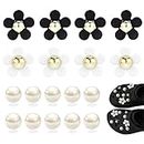 Feibety Flower Shoe Charms for Girls 18Pcs Cute Flower Designer Shoe Charms for Adults Teens Kids Kawaii Shoe Decoration Charms Bracelet Wristband Accessories for Clog Sandals Birthday Party Gift