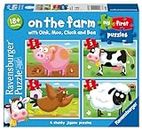 Ravensburger on The Farm, My First Jigsaw Puzzles (2, 3, 4 & 5 Piece) Educational Toys for Toddlers Age 18 Months and Up