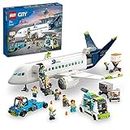 LEGO City Passenger Airplane 60367 Building Toy Set (930 Pieces),Multicolor