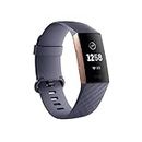 Fitbit Charge 3 Fitness Activity Tracker, Rose Gold/Blue Grey, One Size (S & L Bands Included)