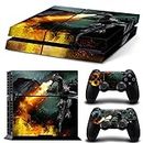 Ps4 Playstation 4 Console Skin Decal Sticker Deadpool + 2 Controller Skins Set