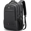 17 Inch Laptop Backpack for Travel Water Resistant College Backpack for Men Laptop Bag with USB Charging Port,Black