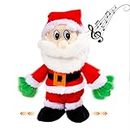 SdeNow Twerking Babbo Natale giocattolo oscillante canto ballare Natale elettrico Babbo Natale regalo