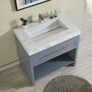 Silkroad Exclusive 36" Single Bathroom Vanity Top w/ Sink Ceramic in White | 3.5 H x 36 W x 23 D in | Wayfair T0136WRC