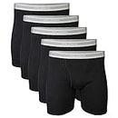 Gildan Men's Underwear Boxer Briefs, Multipack, Black (5-Pack), Medium
