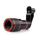 Deal of The Day with Exxelo 15 Year Warranty 8X Zoom Telephoto Lens, Phone Camera Lens Phone Lens Compatible with All Smartphones Multicolor