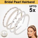 Women Bridal Pearl Hairband Headband Hair Accessories Wedding Party Jewelry AU