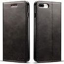 iPhone 6S Case iPhone 6 Leather Phone Wallet by BENIMIL [Folio Style] [Stand Feature][Card Slot + Money Pocket] Magnetic Closure Protective Cover - Black