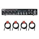 Steinberg UR44C 6IN/4OUT USB3.0 Type C Audio Interface with 4x XLR-XLR Cable Bundle