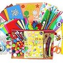 Asian Hobby Crafts Art And Craft Kit, 25 In 1 Craft Materials Combo For Diy, Art And Crafts, Girls And Boys, Multicolour