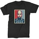 Expression Tees Mens Yeezus for President T-Shirt Large Black