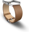 Fitbit Men’s Blaze Leather Accessory Band, Camel, Large