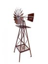 Rustic Windmill Metal Southern Cross Garden Ornament Sculpture Rust  120 cm