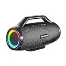 Tronsmart Bang Max Bluetooth Speaker, 130W Powerful Sound, Customize EQ Light via App, 24H Playback, IPX6 Waterproof, Support Guitar and Microphone, AUX, Micro SD/TF Card Input for Party, Outdoor