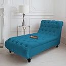 CRUZ INTERNATIONAL - online shopping-be ready ! Modern 3-Seater Sofa - Stylish Settee Diwan Couch with Chaise Lounge for Home, Living Room, and Office - Dark Sky Blue