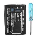 Universal Compatible Battery, Replacement Battery for 3DS/2DS, 2000mAh 3.7v Rechargeable Battery