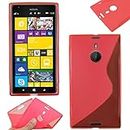 ebestStar - compatible with Nokia Lumia 1520 Case Ultra Thin S-line Cover, Soft Flexible Premium Silicone Gel, Shock proof, Pink [Lumia 1520: 162.8 x 85.4 x 8.7mm, 6.0'']