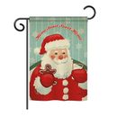 Breeze Decor Sweet Home Santa Winter Vertical American 2-Sided 18.5 x 13 in. House/Garden Flag, Polyester in Red/Green | 18.5 H x 13 W in | Wayfair