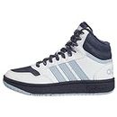adidas Hoops Mid 3.0 Shoes Kids Sneaker, FTWR White/Shadow Navy/Wonder Blue, 38 EU