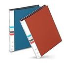 TULMAN 20 Pockets Bound A3 Size Presentation Display Book Portfolio File Binders with Plastic Clear Sleeves Document Organizer for Music Sheets Artwork Drawing for School Office - (Color May Vary)