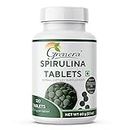 Grenera Spirulina Superfood Tablets 120 nos (1000 mg Per Serving) Pure, Natural Supplement