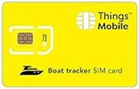 Tarjeta SIM para Tracker/LOCALIZADOR GPS para EMBARCACIONES - Things Mobile - con Cobertura Global y Red multioperador GSM/2G/3G/4G, sin costes fijos, sin vencimiento. 10 € de crédito Incluido