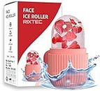 RIXTEC ice roller for face women skin glowing ice cube massager Face Puffiness Relief Massage Skin Care Tools for face eye(Multi color)(Facial roller)