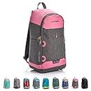meteor 10 and 20 L Cool Backpack Cooler Bag Insulated Backpack Lunch Backpack Cool Box Picnic Backpack Ice Camping Bag Picnic Bag Outdoor Travel Bag (10 L, Turquoise/Pink)
