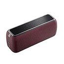 V7 Pro KDH Tech 50w Wireless Portable Speaker compatible with IOS, Android & PC, Surround Sound, Dual link party speaker, IPX7, Bluetooth 5.0, 10hr playtime, for home, work, travel, garden (Red)