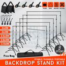 Pro. Photo Backdrop Stand KIT Studio Background Support Heavy-Duty/Screen Clamp