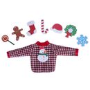 E-TING Santa Clothing Christmas Accessories for elf Doll Sweater Set - 1 Swea...