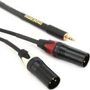 Mogami Gold 3.5 2 XLRM 20 Accessory Cable - 3.5mm TRS Male to Dual XLR Male Left/Right - 20 foot