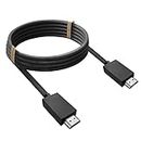 LEVELHIKE Official PS5 HDMI Cable for Playstation 5 Console - Ultra High Speed HDMI 2.1 Cable, True 4K Resolution Up to 120Hz Certified & 8K HDR & VRR & ALLM - Original OEM Quality (5FT/1.5M)
