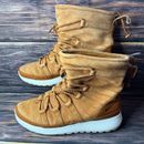 Womens NIKE Roshe One Hi Fur Boots Lace-up - Suede - Size UK 7 / US 9.5 / EU 41