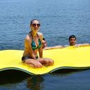 3 Layer Tear-proof Water Pad Foam Mat Water Recreation Relaxing  9' x 6' Yellow