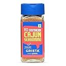 CRISTA Southern Cajun Seasoning for Fries, Popcorn & Appetizers | Mixed Spices Blend | Vegan | Zero added Colours, Fillers, Additives & Preservatives | 45gms