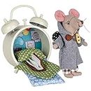 Mouse in a Matchbox Toy Baby Registry Gift Travel Mouse in Twin Bell Alarm Clock