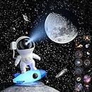 CHICLEW Nachtlicht Sternenhimmel Projektor, Planetarium Galaxy Projector mit 13 Filmscheiben, 360° Einstellbar Astronaut Sternenhimmel Projektor mit Rocket Light für Baby Erwachsene