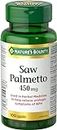 Nature's Bounty Saw Palmetto Pills and Herbal Health Supplement, Helps Relieve Urologic Symptoms, 450mg, 100 Capsules, Multi-colored