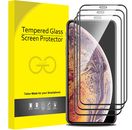 Confezione da 3 per iPhone 14 13 12 11 Pro XR XS X 7+ 8 proteggi schermo vetro temperato