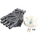 Ignition Distributor Cap and Rotor Kit, Replace D329A 10452459 Compatible with Chevy GMC 5.0 5.7 Vortec 305 350 454-1996-1999 C1500 K1500 Suburban C2500 K2500 Suburban, 1996-2000 Tahoe Yukon, More