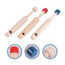 3 piezas juguete de silbato de madera instrumento musical para niños escuela en casa juguetes musicales