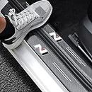 RIDGOEL 4 Pezzi N NLINE Protezione per Battitacco in Fibra di Carbonio, per Hyundai N Performance Tucson Kona Sonata i30 i20 Elantra LAFESTA, Adesivi per Battitacco per Auto A
