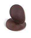 Slipstick CB885 Large Non Slip Floor Protector Pads / Rubber Furniture Coasters (Set of 4) 8.8 cm Round Grippers, Brown