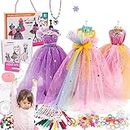 Birthday Sewing Gift, Girls' Fashion Design Set, Embroidery Learning Fashion Crafting Kit for Girls Creative Sewing Arts and Crafts Set Learning to Sew Gift for Girls
