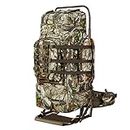 TideWe Hunting Backpack 5500cu, External Frame Hunting Bag, Large Capacity Hunting Pack for 3-5 days, Camo Hunting Backpack with Rain Cover (Next Camo G2)