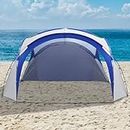 REDCAMP 8-12 Person Easy Beach Canopy Tent with Side Wall, 12ft UPF50+ Cool Cabana Beach Tent, Sun Shelter Rainproof, Waterproof for Camping Trips, Backyard Fun, Fishing, Parties Or Picnics